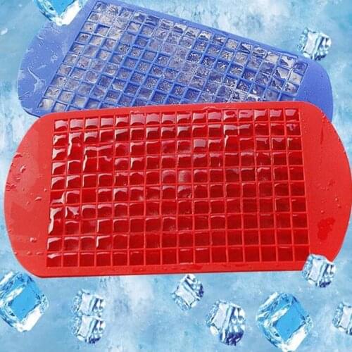 Food Grade 160 Cavity Silicone Bar Ice Cube Tray Mini Ice Cubes Small Square Mold Ice Maker Kitchen