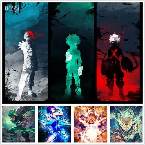 Anime Posters Retro Poster My Hero Academia Wall Poster Canvas Painting Wall Art Wall Decor Picture Home Decor Room Decoration