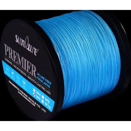 1000M&2000M 9 stands PE Braided Line Multicolor/Green/Grey/Yellow/Blue/Red Fishing Line 40LB-310LB FishLine