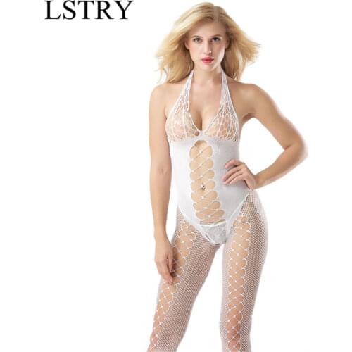Fishnet Underwear Elasticity Sexy Women Mesh Bodystocking Erotic Lingerie Fishnet Bodysuits Catsuit Sex Clothes Porno Underwear