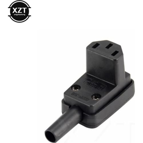 IEC 320 C13 Power Plug 90 Degree Angled C13 Female Plug AC 10A / 250V Power Cord Cable Connector for traveller HOT SALE NEW