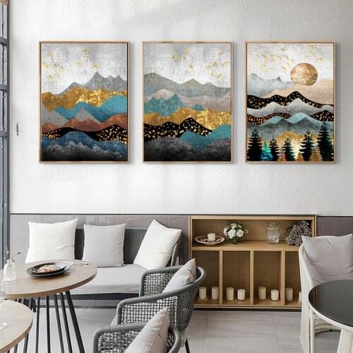 Modern Abstract Canvas Poster 3 Panels Nordic Wall Art Painting Posters and Prints Wall Pictures for Living room Home Decor