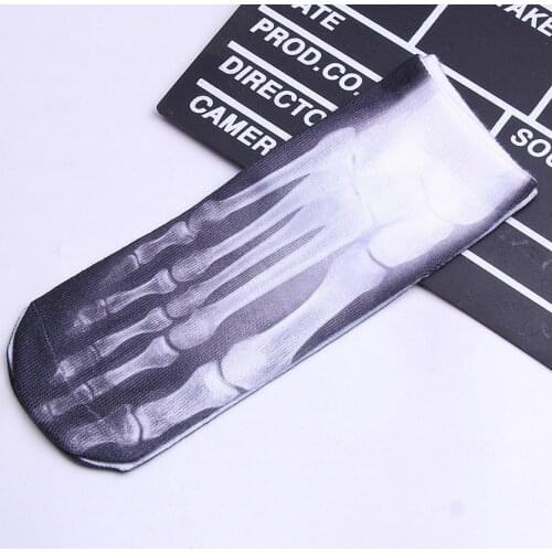 Whimsy 3D Printed Boat Socks Womens Food Pattern Socks Creative Cotton Hosiery Kawaii Funny Ankle Socks