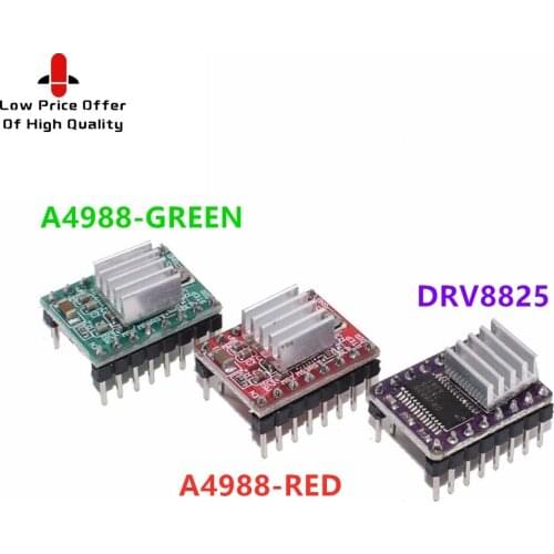 10PCS SAMIORE ROBOT 3D Printer Parts StepStick A4988 DRV8825 Stepper Motor Driver With Heat sink Carrier Reprap RAMPS 1.4