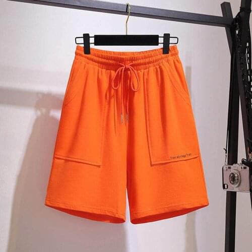 150Kg Plus size womens summer loose straight wide leg shorts 5XL 6XL 7XL 8XL 9XL high waist sports casual five-point pants