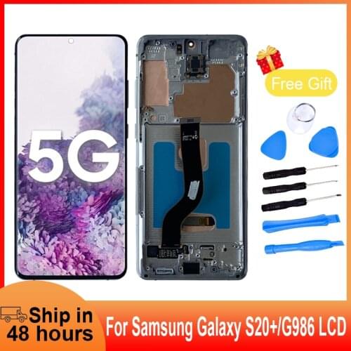 6.7' LCD For Samsung Galaxy S20 Plus SM-G986 Display Touch Screen Digital Assembly Replacement Support Fingerprint