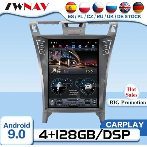 1 Din Android 9 Tesla Video Player For Lexus LS460 2006 2007 2008 2009 2010 2011 2012 GPS Radio Receiver Audio Stereo Head Unit