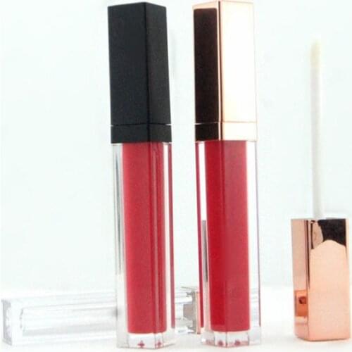 1 PCS 5ml Empty Square Lip Gloss Tube With Wand Applicator Refillable Plastic Lipstick Lip Balm Bottles Vials DIY Balm Container