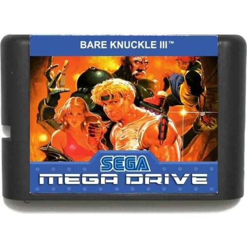 Bare Knuckle III 16 bit MD Game Card For Sega Mega Drive For Genesis