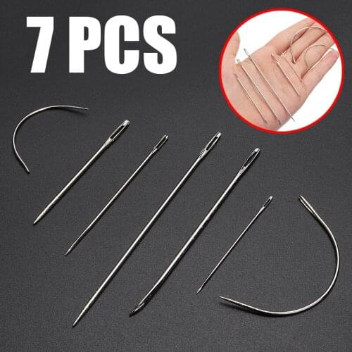 7PC Sewing Needle Set Stainless Steel Sewing Needle Household DIY Clothing Leather General Hand Tool Repair Process