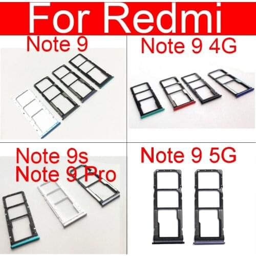 Sim Card Tray For Xiaomi Redmi Note 9 Note9 M2003J15SC SIM Card Slot Sim Card Reader Holder Flex Cable Repair Replacement Parts