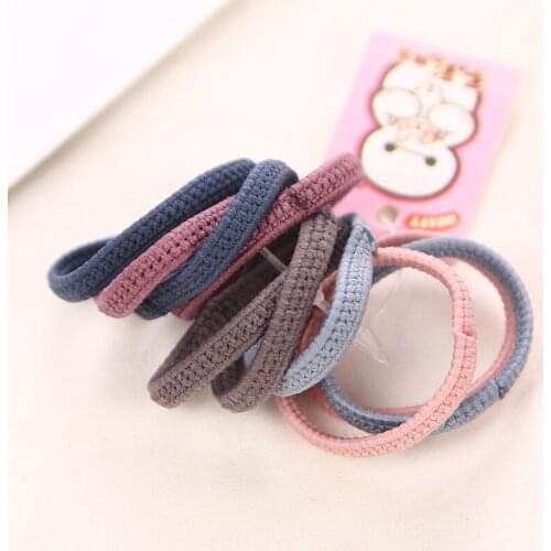 AIKELINA 50PCS/Lot Hot Sale 3CM Childrens Girls Colorful Elastic Hair Band Lovely Kids Children Hair Ropes Hair Accessories