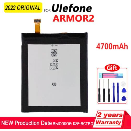 100% Genuine For Ulefone armor 2 battery 4700mAh Original battery 5.0inch Helio P25 batteria Mobile Accessories with free tools