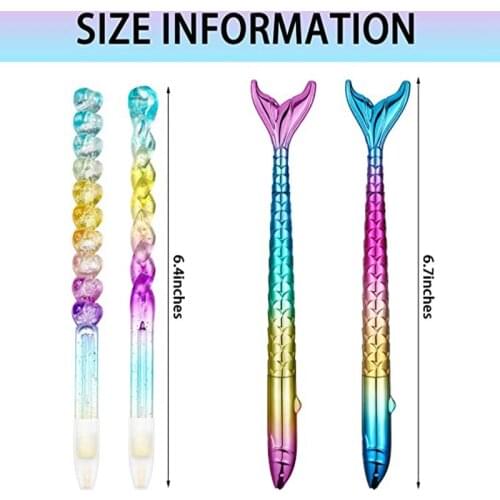 4Pcs Diamond Painting Drill Pens Heart Spiral Mermaid Point Nail Point Drill Pen 5D Diamond Painting Tool for Adult and Kids