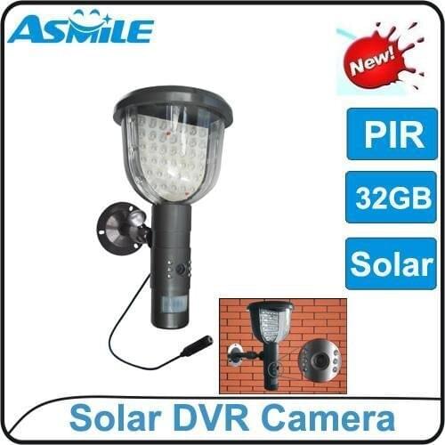 Free shipping Solar Motion Detection Camera DVR/Home security camera night vision