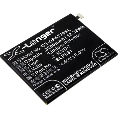 CS 3200mAh/12.32Wh battery for OPPO A73, A73 Dual SIM,A73 Dual SIM TD-LTE,A73m,A73t,A77,A77 Dual SIM,Dual SIM TD-LTE