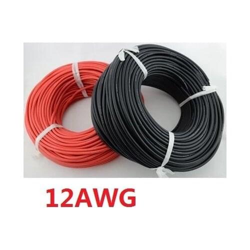 DIY 12 AWG 12AWG Silicone Wire 12 Gauge Flexible Model Helicopter Car Battery Wires Rc Spare Part Parts Accessory Accessories