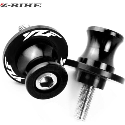 For YAMAHA Yamaha YZF R1/R6 R15 R25 R3 R125 all years 6MM Motorcycle accessories Swingarm Spools slider M6 stand screws YZF LOGO