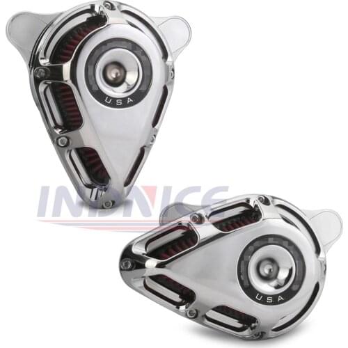 Chromed Turnable Air intakes For harley FLHR Road King FLHXSE CVO Street Glide 10-16 ,air filter softail Deluxe 2016-2017