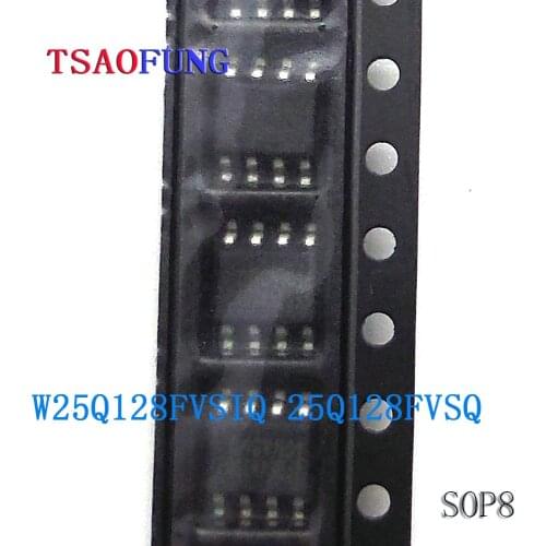5Pieces W25Q128FVSIQ 25Q128FVSQ SOP8 Integrated Circuits Electronic Components