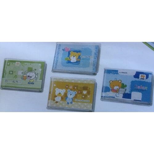 Mini notepads with color sections. 4 adet