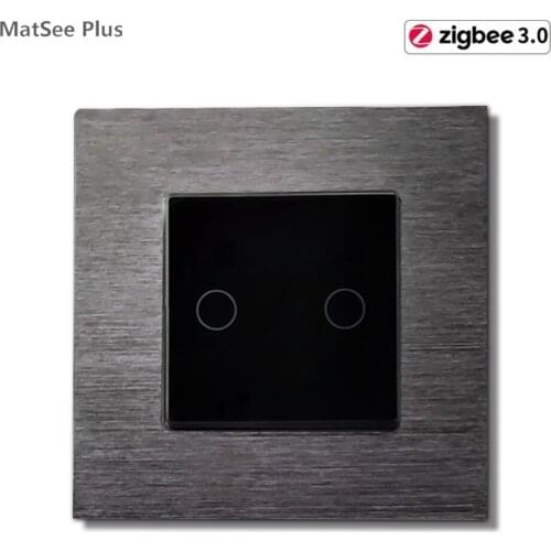 Smart Home Tuya ZigBee 3.0 Wall Switch 1 2 3 Gang with Touch Panel and Frame App Timer Remote Control Support Google Home Alexa