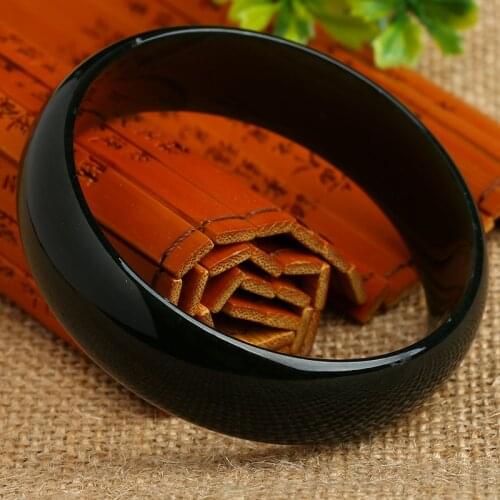 Natural xinjiang black jade handmade Women Amulet Nephrite Jades Jewelry Bangles