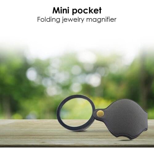 6/8/10X Portable Handheld ABS Handle Mini Magnifier Glass Lens High Magnifying Glass for Reading Newspaper Jewelry