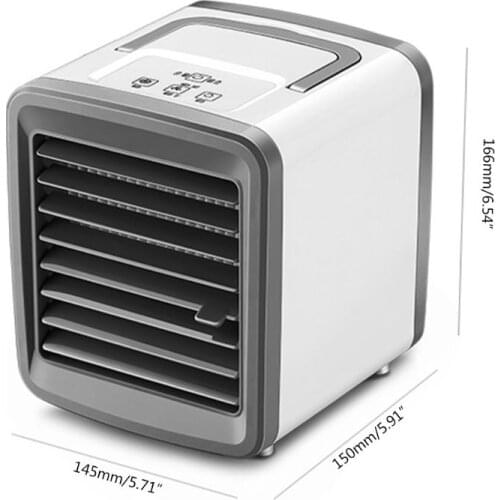 USB Mini Portable Air Conditioner Humidifier Purifier 7 Colors Light Cooling Fan