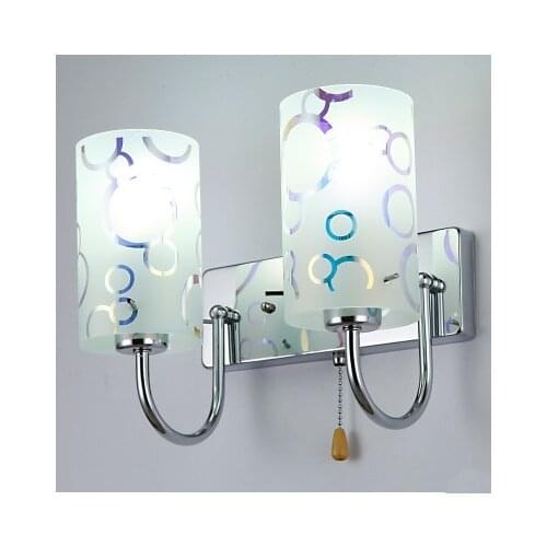 Simple and stylish glass wall lamp, suitable hotels, guesthouses, home bedrooms, living room, hallway and other places