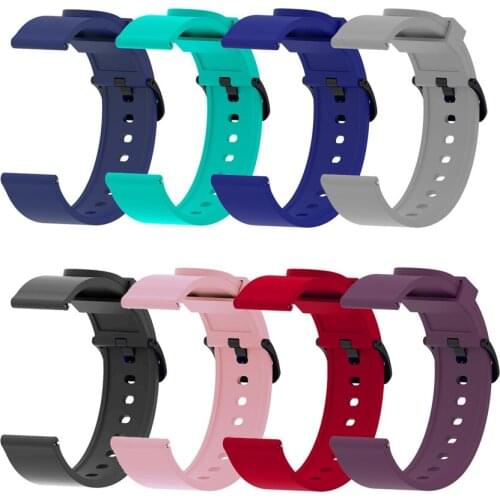 20mm Strap Band For Xiaomi Huami AMAZFIT Bip Pace Lite Version Smart Watch Replacement Sport Silicone Band Rubber bracelet Belt