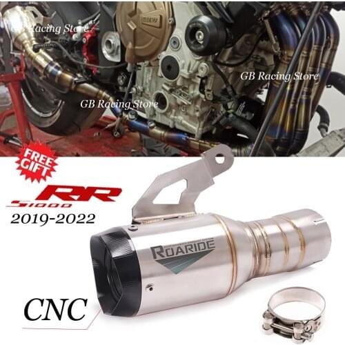 Motorcycle modified s1000rr muffler exhaust pipe for s1000rr s1000rr 2019-2021years exhaust pipe