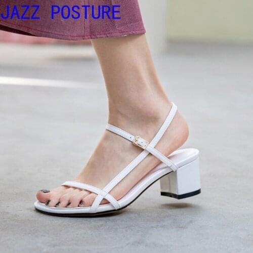 2022 chic design gladiator sandals ladies open toe narrow belt 5.5cm high heels ladies sexy wedding shoes w333
