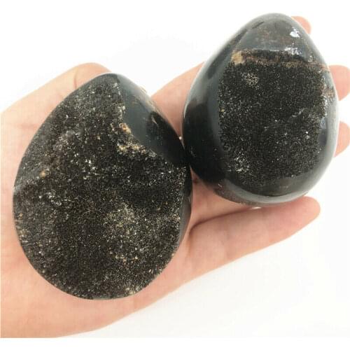 1pc Natural Rock Septarium Rough Crystal Geode Cluster Mineral Specimen Fossil Decoration Natural Quartz Crystals
