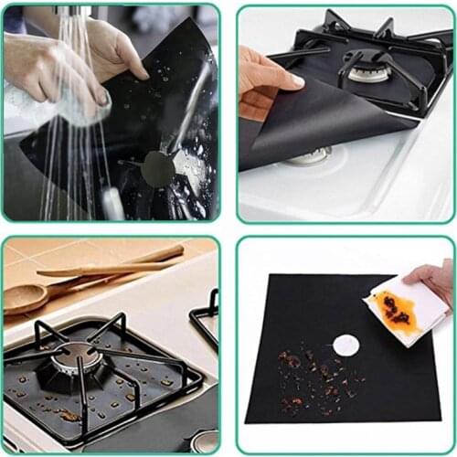 1Pcs Gas Stove Protector Cover Cooker Liner Clean Mat Pad Kitchen Gas Stove Stovetop Protector Kitchen Accessories