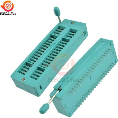 40Pin IC Socket Test Universal 2.54mm 40P 40 PIN ZIF ZIP DIP socket for Transistor Tester IC lock seat Narrow body