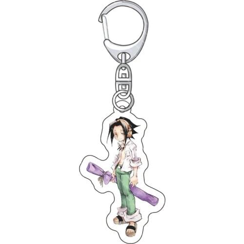 Anime Shaman King Asakura Hao Yoh Asakura Cool Keyrings Keychain Pendant
