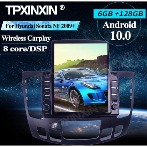 6+128G Tesla For Hyundai Sonata NF 2009+ Car Multimedia Player Android Wireless Carplay Stereo Receiver Radio Car GPS Navigation