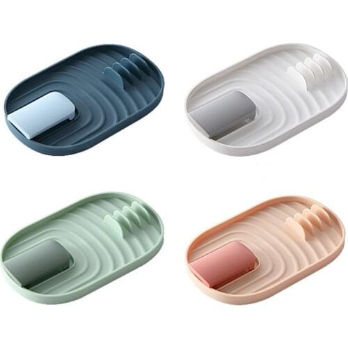 Spoon Holder Kitchen Cooking Tools Kitchen Spoon Rest Utensil Spatula Holder Heat Resistant Storage Shelves With Folding Buckle