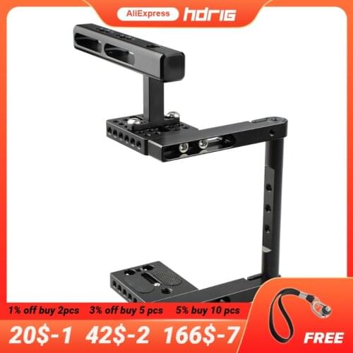 HDRIG Basic Camera Cage Rig With Top Handle Universal Use for Canon Camera Aluminum Alloy