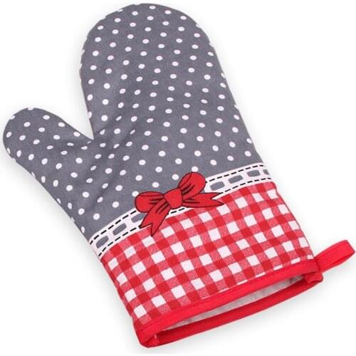 Cotton Fashion Kitchen Pad Kitchen Gloves Mitts Cooking Microwave Baking BBQ Oven Potholders Oven Mitts 1pc(not 1 pair)