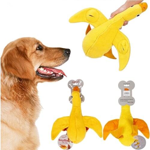 Interactive Squeak Puppy Pet Toy Pet Dog Chew Toys for Dogs Bite Resistant Dog Squeaky Duck Sniffing Find Food Training Toys