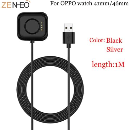 1M USB Fast Charging Cable For OPPO Watch 41mm 46mm Smartwatch Charger Portable Charging Cable Set Watch Charger Watch Accessory