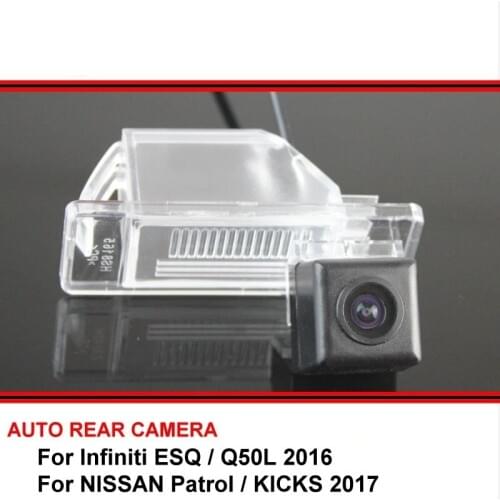 Rear View Reversing Camera For Infiniti ESQ Q50L 2016 NISSAN Patrol KICKS 2017 trasera Night Vision Car Back up Camera HD CCD
