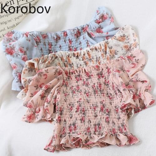 KOROBOV Off Shoulder Blouses