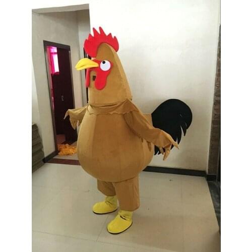 Rooster Mascot Costume Suit Parade Festive Party Dress Cosplay Furry Suits Party Game Fursuit Cartoon Dress Outfits