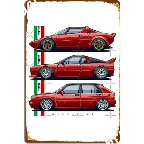 Legends Stratos 037 And Deltas Metal Sign Garage Club Decoration Wall Mural Mural Painting Tin Sign Posters