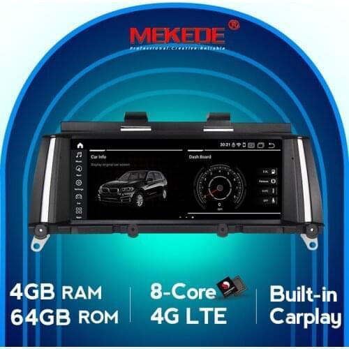 Mekede 8.8 inch Screen 8 core Android 10 Car multimedia Player for BMW X3 F25 X4 F26 CIC NBT Original car style RHD LHD Headunit