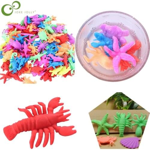 Inflatable toys Sponge Baby in Water Absorbing Water Big Children New and Strange Creative Toys Marine Animals WYW