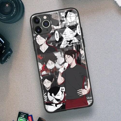 Rintaro Suna Haikyu!! Manga Anime Soft TPU Glass Phone Case for IPhone SE 6s 7 8 Plus X Xr Xs 11 12 Mini Pro Max Samsung